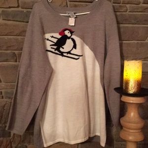 NWT- penguin sweater
